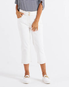 Alessi Crop Jean - White