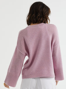 Wide Sleeve Crew Jumper Iris