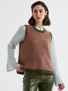 Lambswool Vest Olive