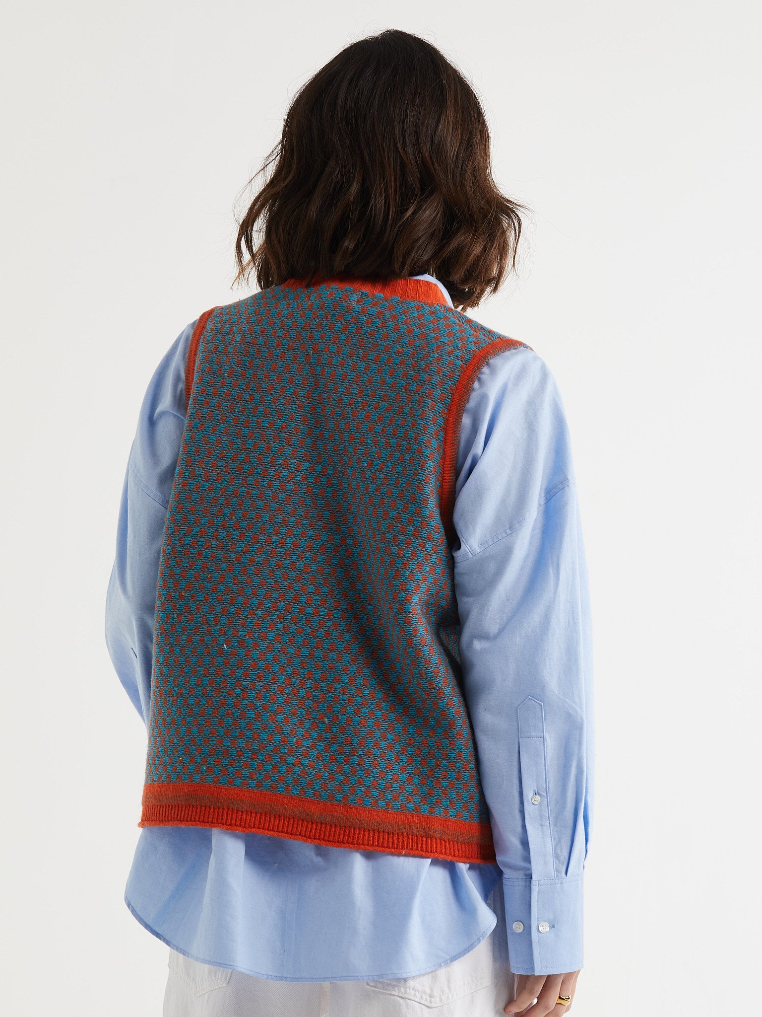 Lambswool Vest Persimmon