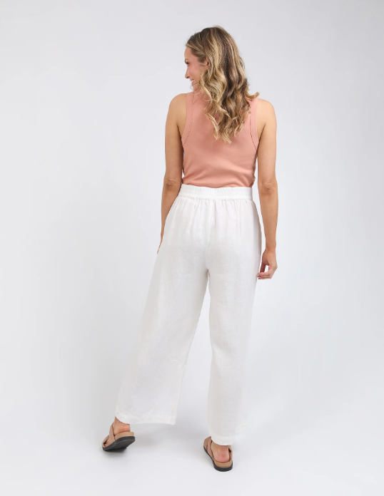 Foxwood Elina Wide Leg Pant Vintage White