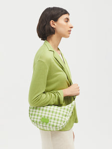 Nice Things Green Check Nylon Bag