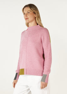 Colour Block Trim Jumper Parfait