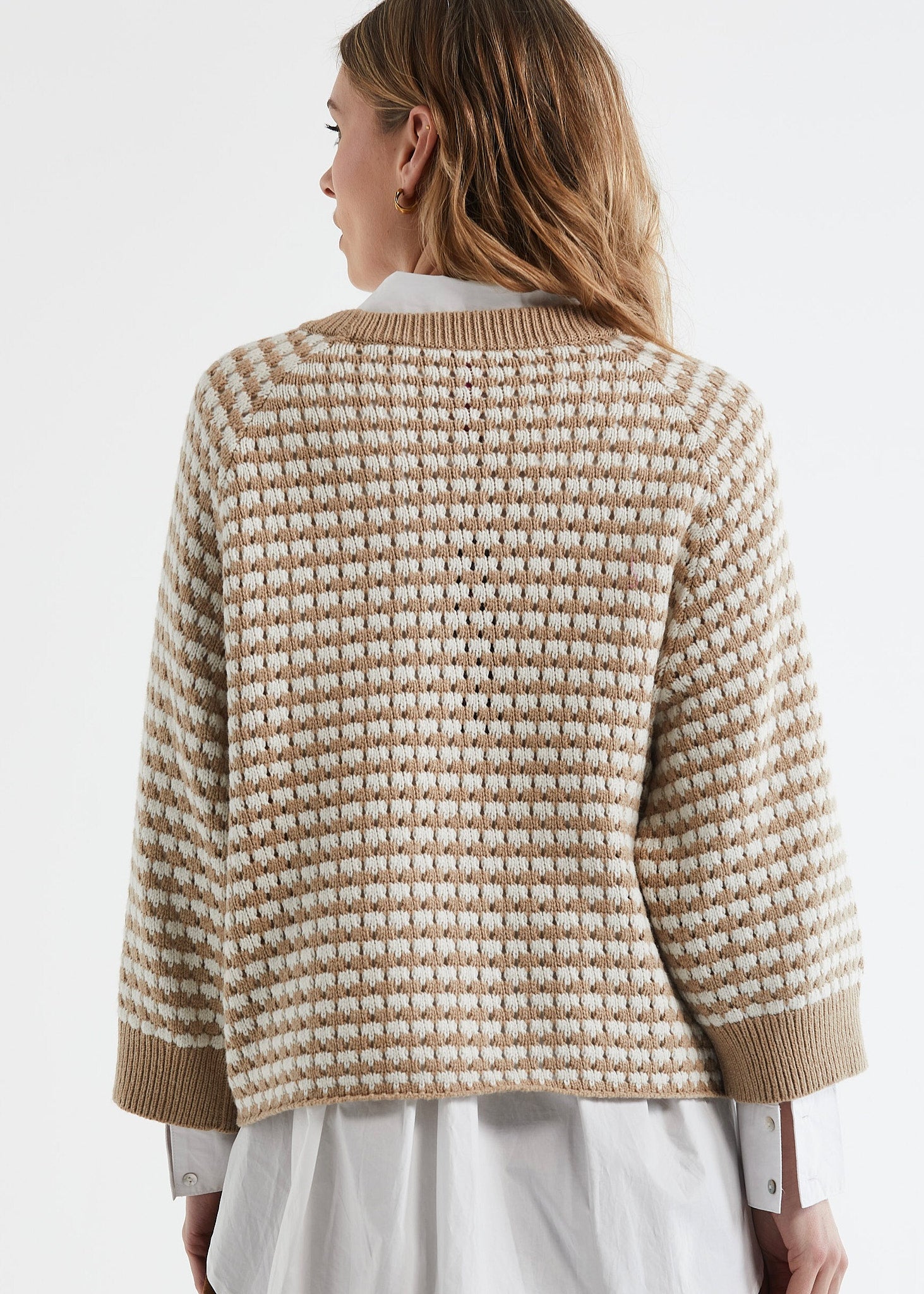 Texture Jumper Camel