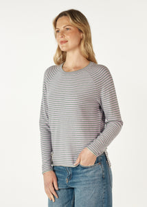 Essential Stripe Crew Moss