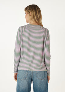 Essential Stripe Crew Moss