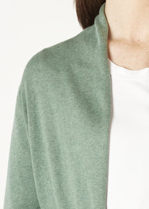 Essential Long Length Cardigan Moss