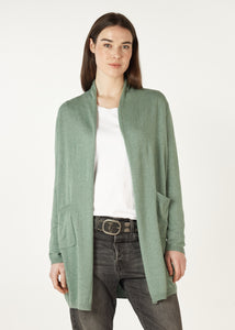 Essential Long Length Cardigan Moss