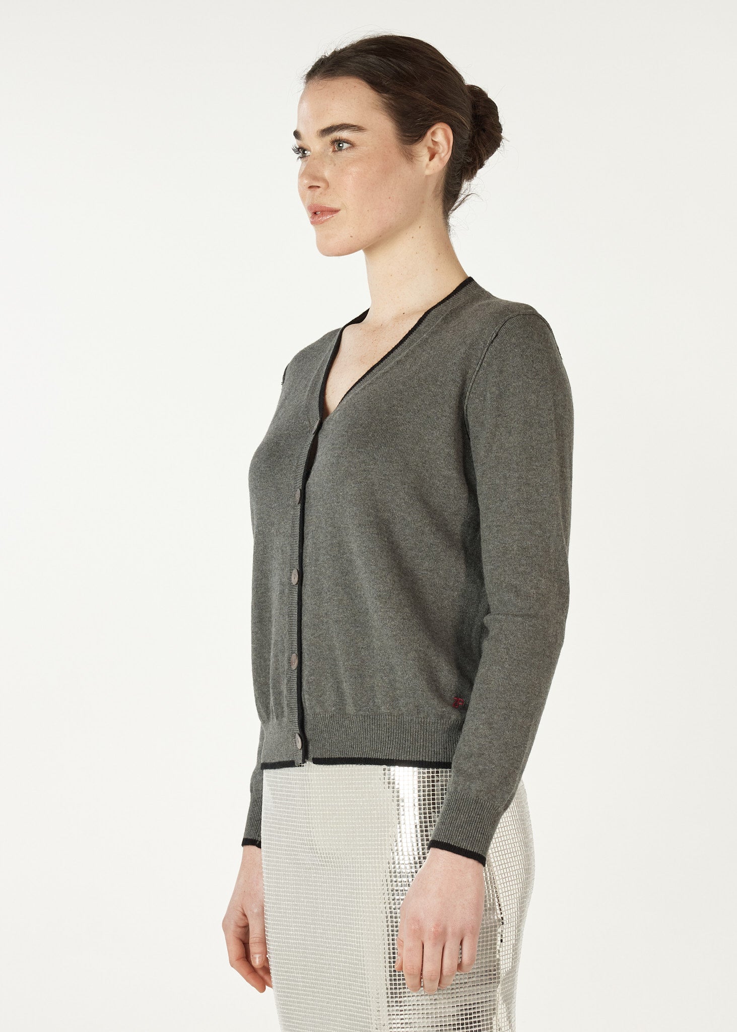 Essential V-Neck Cardigan Cloud