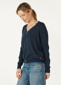 Essential V-Neck Cardigan Denim