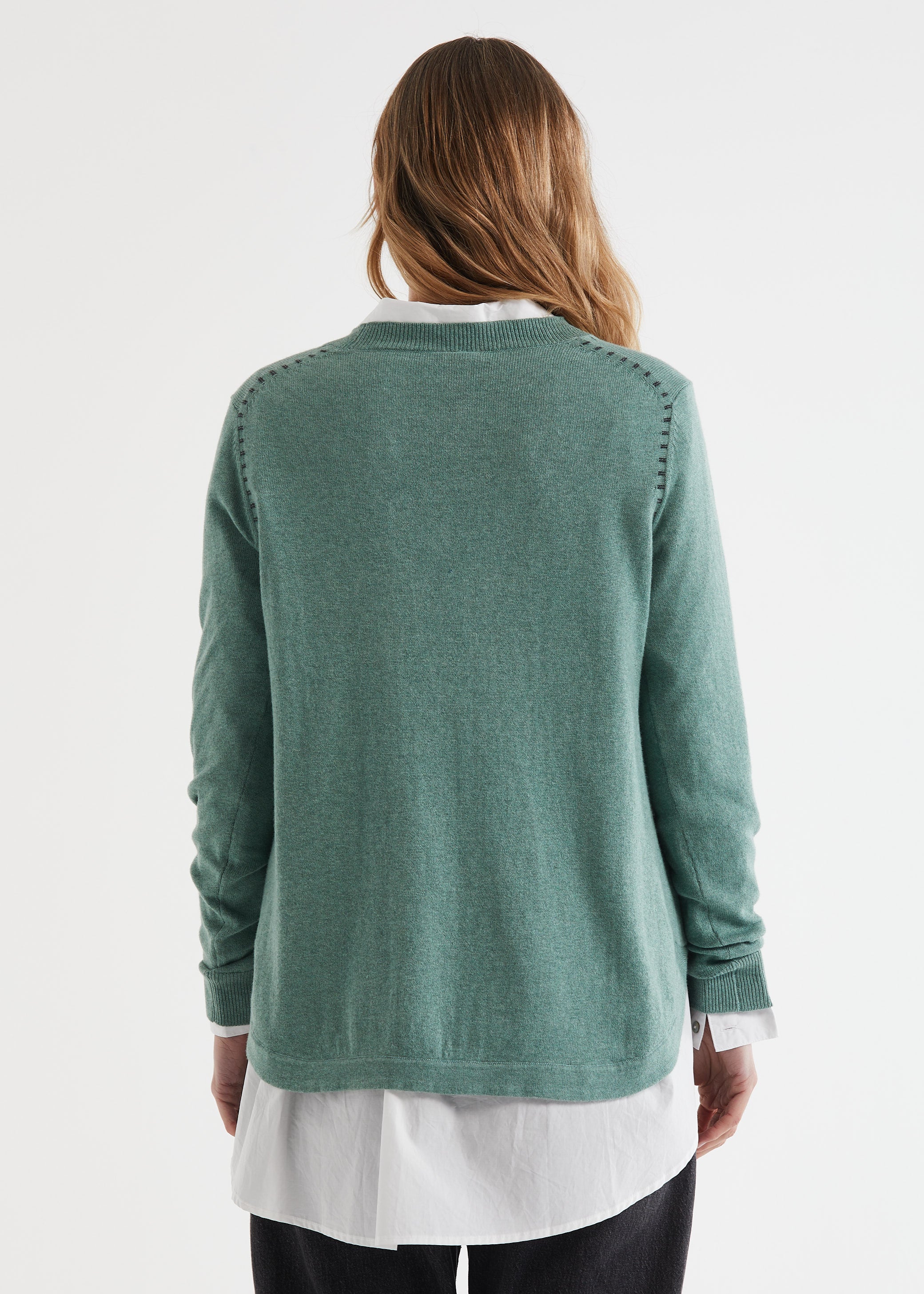 Essential Shirt Bottom Pullover Moss