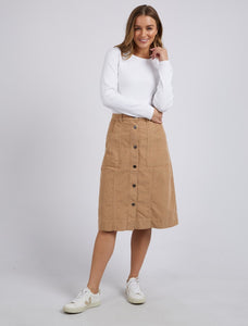 Montana Cord Skirt Tan