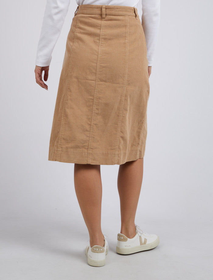 Montana Cord Skirt Tan