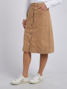 Montana Cord Skirt Tan