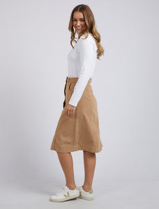 Montana Cord Skirt Tan