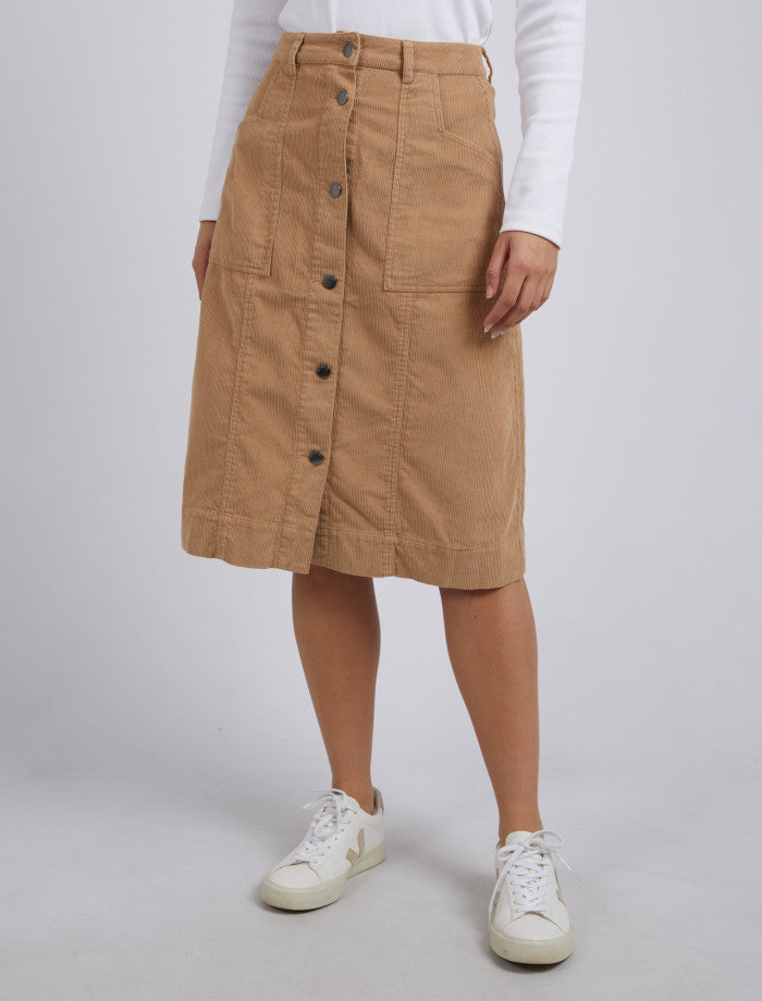 Montana Cord Skirt Tan