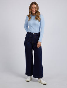 Sarah Wide Leg Jean Dark Blue