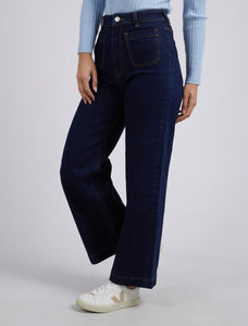 Sarah Wide Leg Jean Dark Blue