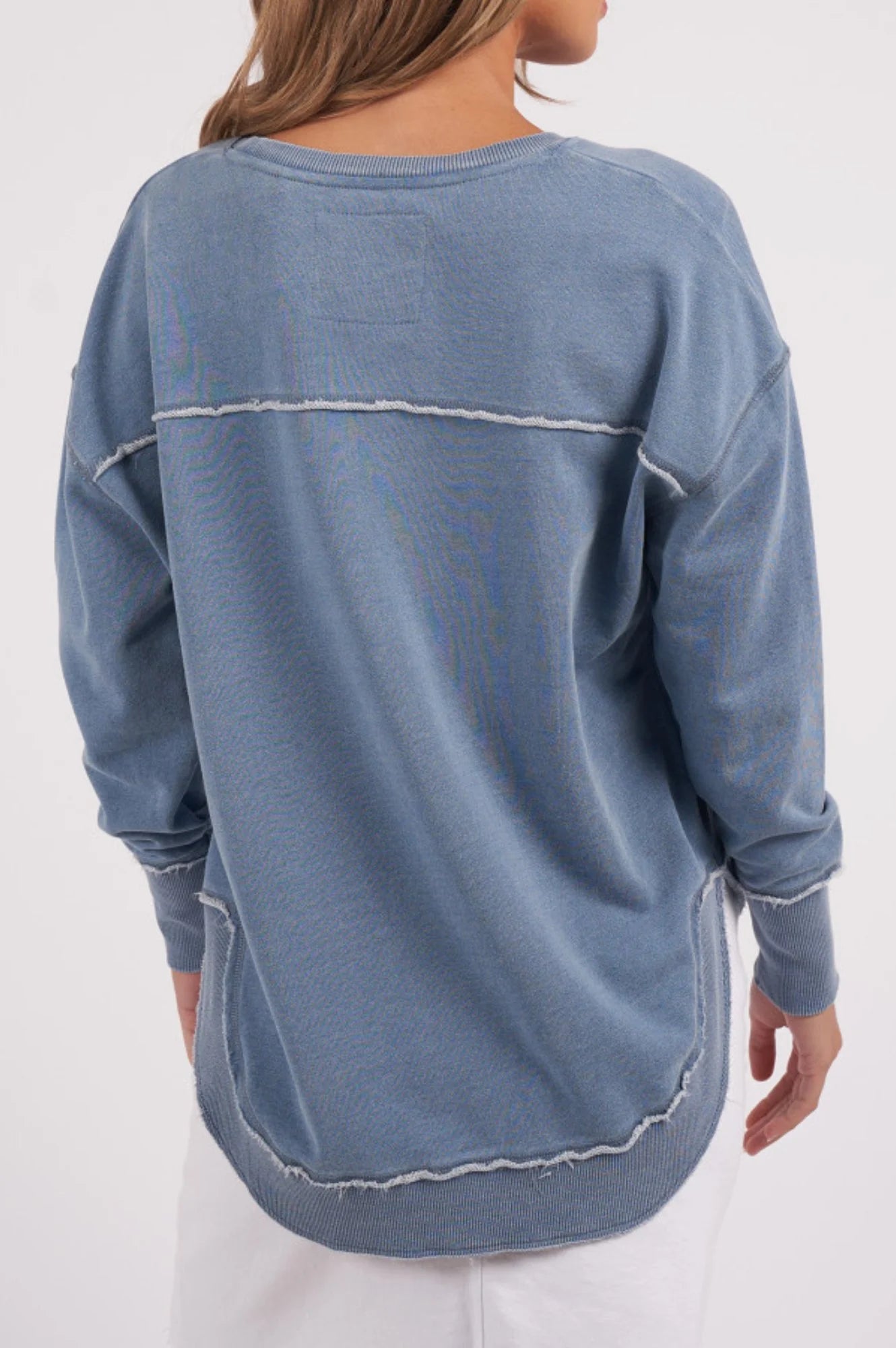 Washed Simplified Crew Blue